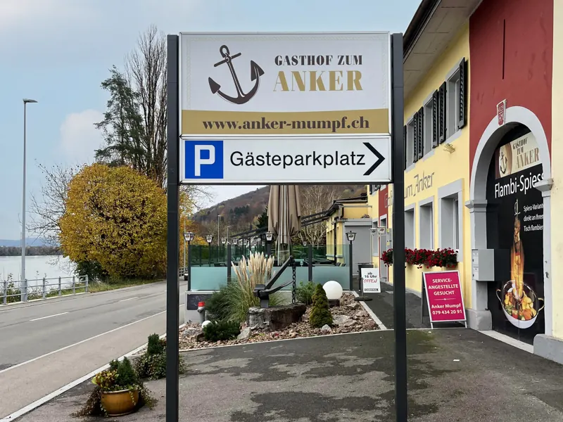 Parkplatzschilder – Gasthof zum Anker