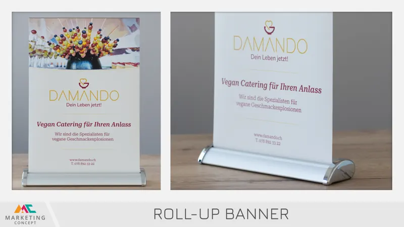 Messe- und Eventmaterial – Roll-ups, Kundenstopper, Kleber