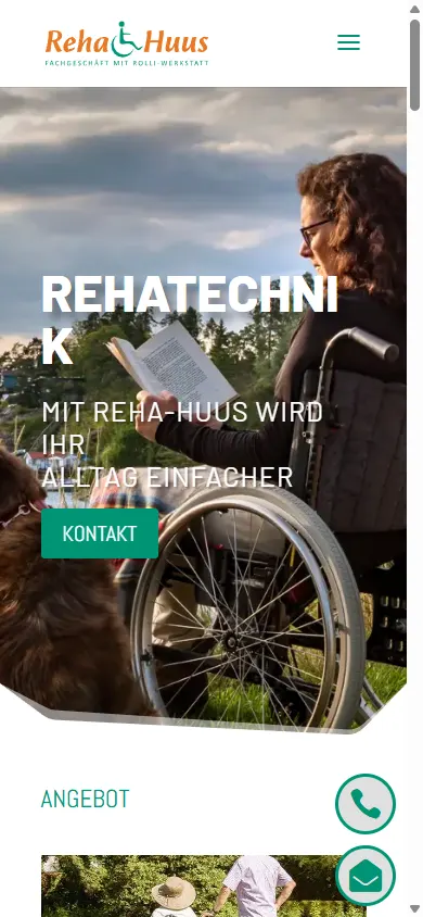 Reha-Huus GmbH auf dem Handy