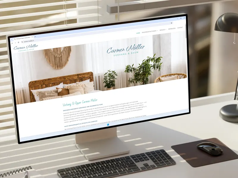 Website-Entwurf auf Laptop und Handy