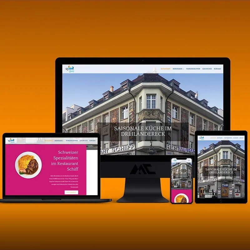 Gastronomie-Website – Webdesign