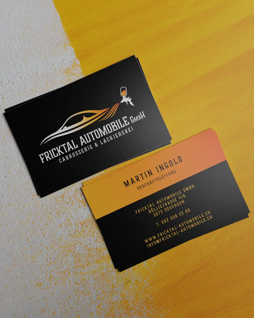 Fricktal Automobile - Visitenkarten Design - Marketing-360°
